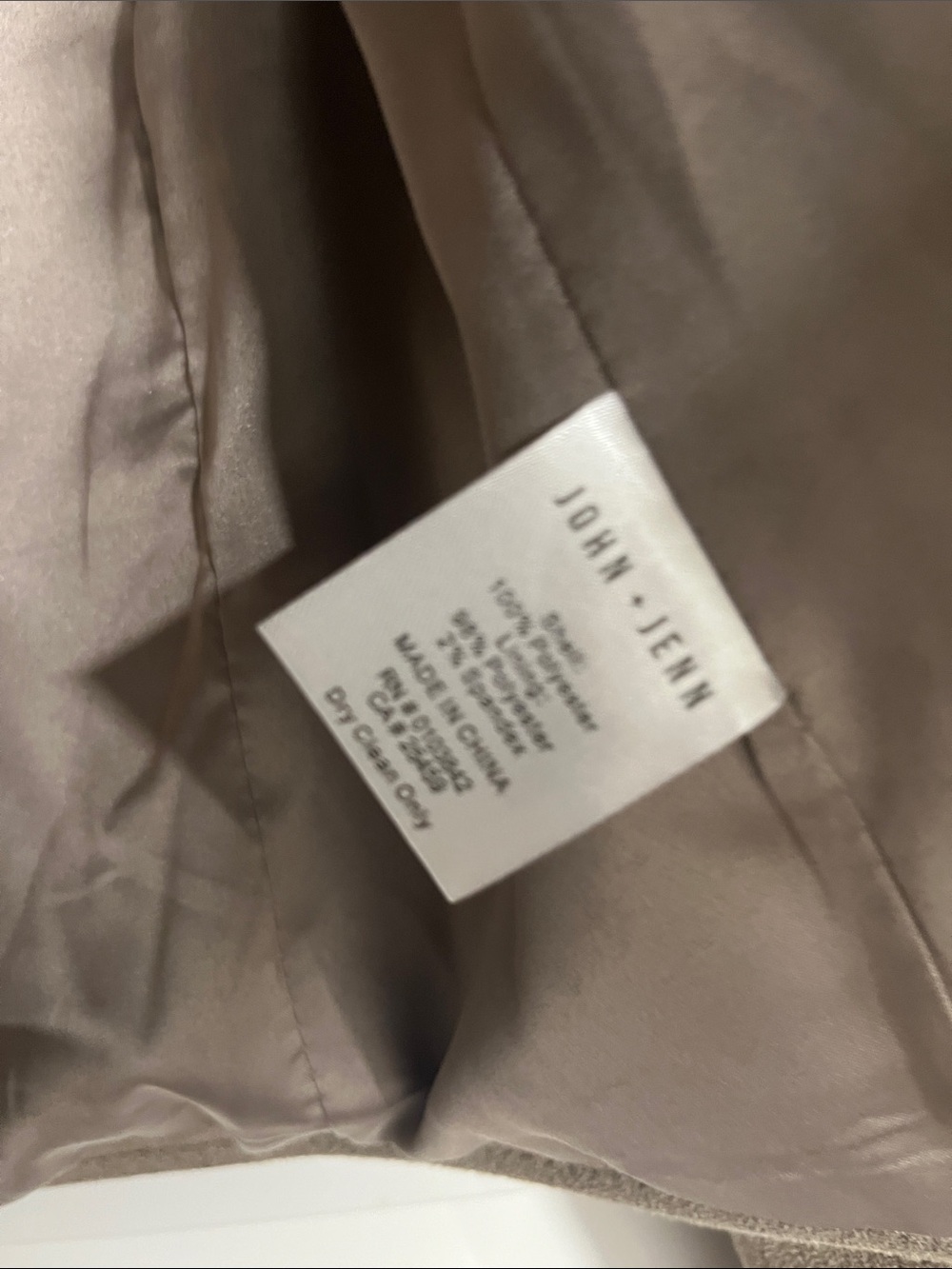 John + Jenn Taupe Faux Suede Moto Jacket - Women's Cropped Biker - Picture 6 of 8